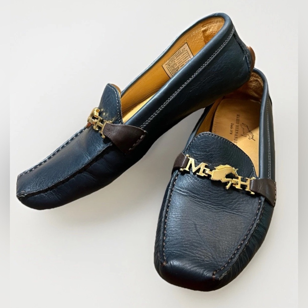 Women’s Mario Hernandez Leather Moccasin Driver Diana Made In Brasil Size 37/7